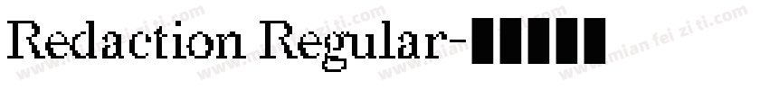Redaction Regular字体转换